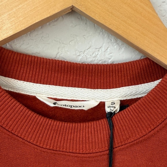 Mens Do Good Organic Crewneck Sweatshirt Spice Orange size Small NWT - Picture 5 of 9